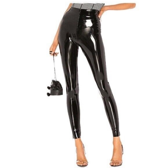 ookie & lala Pants - OOKIE & LALA FAUX PATENT LEATHER